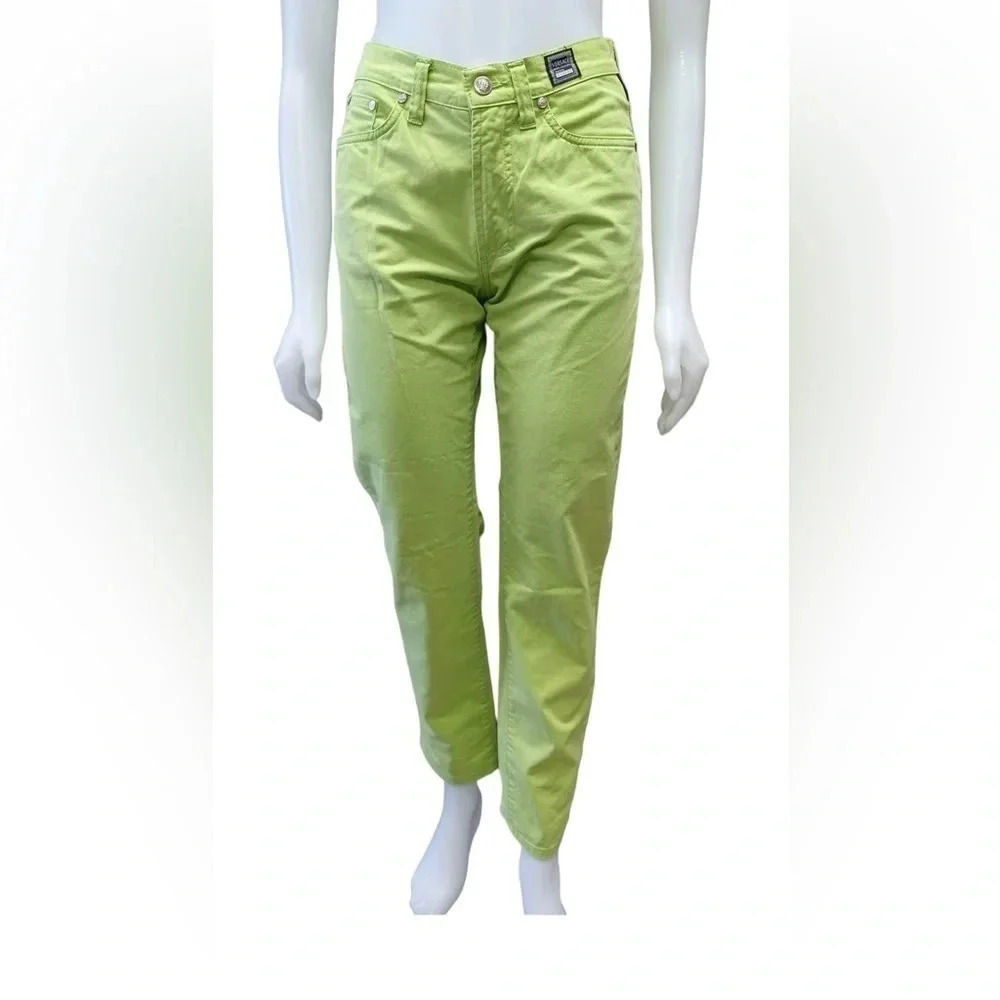 Versace Authentic Lime Green Jeans Size 29